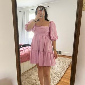 Viral Abercrombie puff sleeve dress!